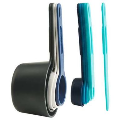 Trudeau Measuring Set – Blue – 11-Piece Trudeau by Kitchen Niche