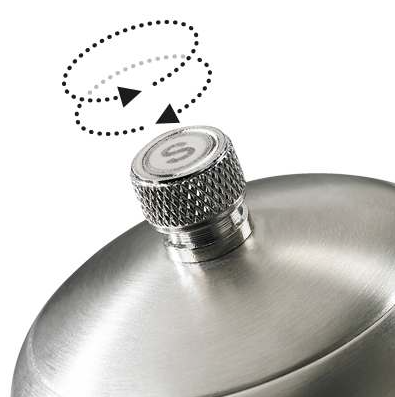 Trudeau Professional Salt Mill Acrylic 6" Trudeau by Kitchen Niche