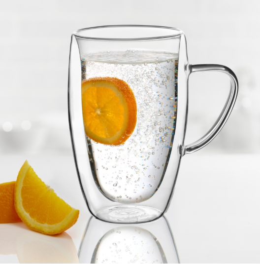 Trudeau Java Double Wall Latte Mugs – 15 oz – Set of 2 Trudeau by Kitchen Niche