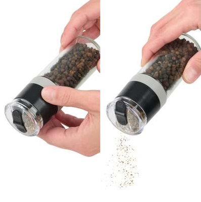 Trudeau Mini Grinders – Set of 2 – Stainless Steel Trudeau by Kitchen Niche