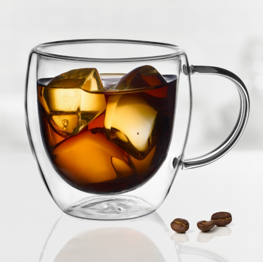 Trudeau Java Double Wall Cappuccino Mugs – 8 oz – Set of 2 Trudeau by Kitchen Niche