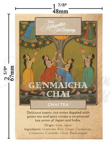 Metropolitan Tea Genmaicha Chai Loose Leaf Tea 1.1 lbs
