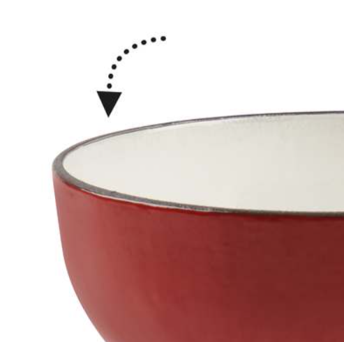 Trudeau Red Cast Iron Cheese Fondue Set Trudeau by Kitchen Niche