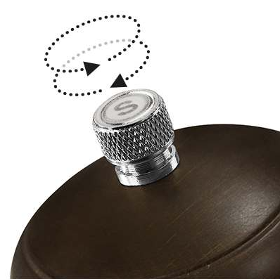 Trudeau Professional Salt Mill Wood 12" Trudeau by Kitchen Niche