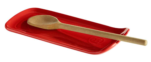 Emile Henry Spoon Rest – Burgundy (Grand Cru) – 23 x 10.5 x 3 cm Emile Henry by Kitchen Niche