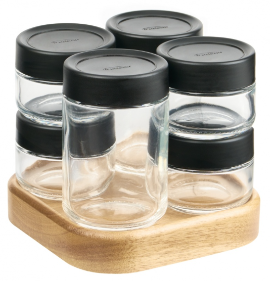 Trudeau Rotating Spice Rack – 6 Bottles Trudeau by Kitchen Niche