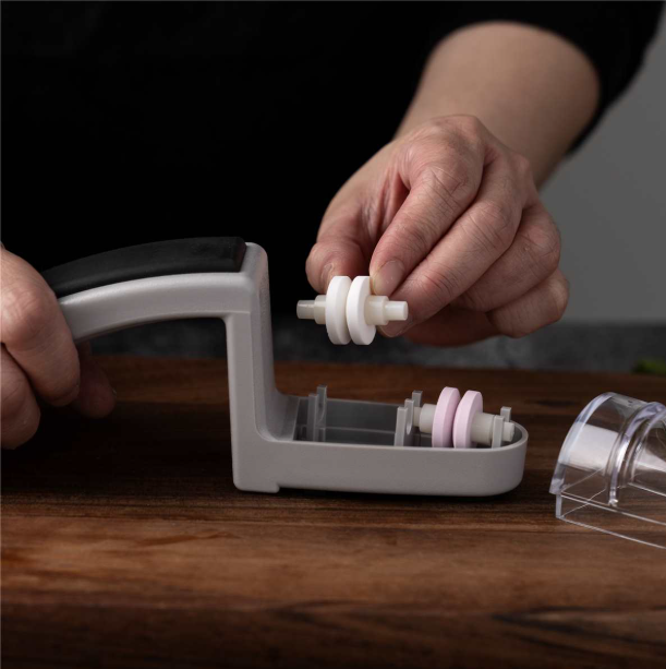 Global Sharpening Wheels Ceramic 2pc Set (Rough/Medium) Global by Kitchen Niche