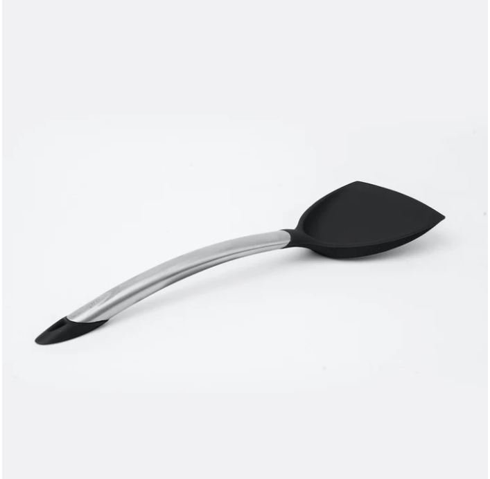 Cuisipro Silicone Wok Turner – 12.5" / 32 cm – Black (LFGB Silicone) Cuisipro by Kitchen Niche