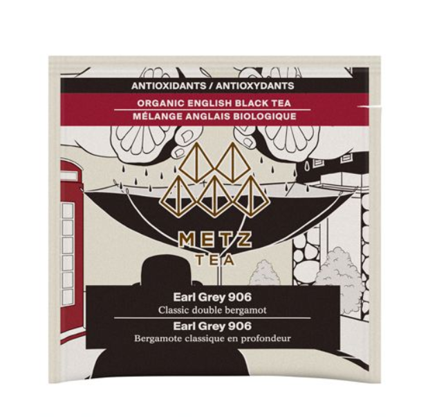 Metropolitan Tea Metz Organic Earl Grey Tea – Box of 25 Teabags