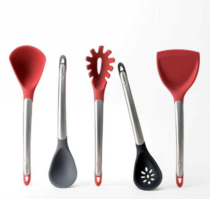 Cuisipro Silicone Turner – 12.5" / 32 cm – Red (LFGB Silicone) Cuisipro by Kitchen Niche