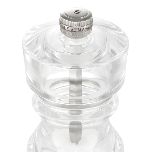 Cole & Mason The London Collection Salt Mill – Acrylic – 5" / 13 cm by Kitchen Niche