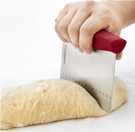 Cuisipro Dough Cutter – 6" x 4.5" / 15 x 11 cm, Stainless Steel, Red Cuisipro by Kitchen Niche