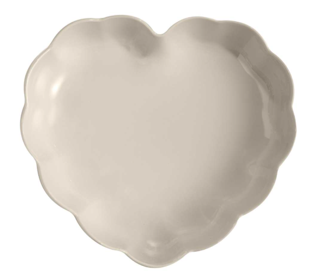 Emile Henry Madeleine Heart Dish – Clay (Argile) – 26.5 x 24.5 x 6.5 cm – 1.8 L Emile Henry by Kitchen Niche