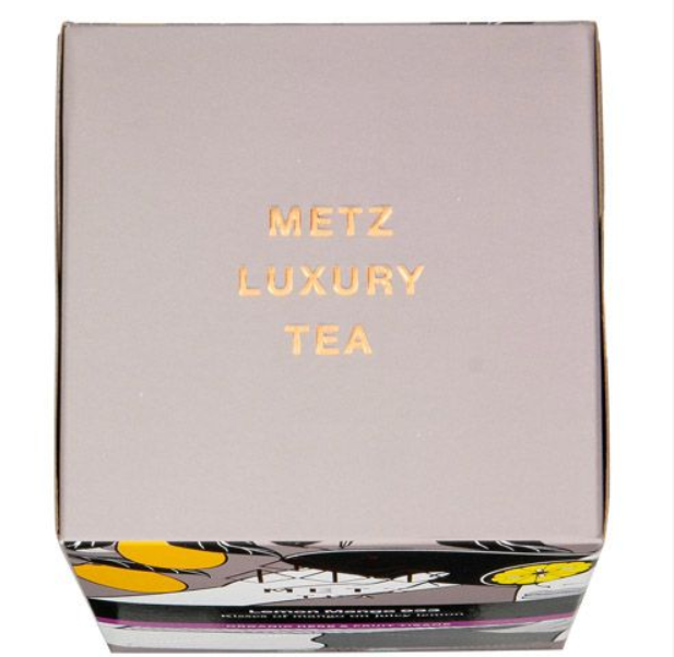 Metropolitan Tea Metz Organic Lemon Mango Tea – Box of 25 Teabags