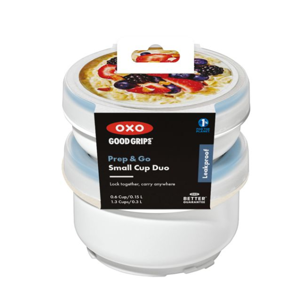 OXO Good Grips Prep and Go Snack Cup Duo Small