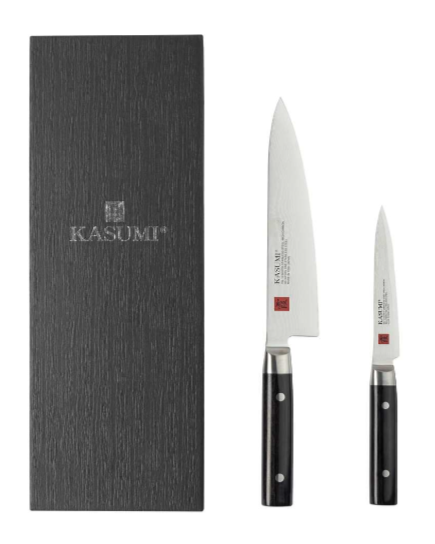Kasumi Damascus Chef's & Utility Knife Set Kasumi by Kitchen Niche