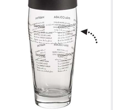 Trudeau Cocktail Shaker – Glass – 20 oz Trudeau by Kitchen Niche