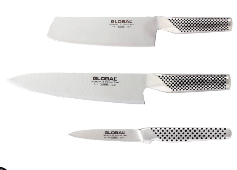 Global Knife Set 3-Piece (G2, GS5, GSF15) Global by Kitchen Niche