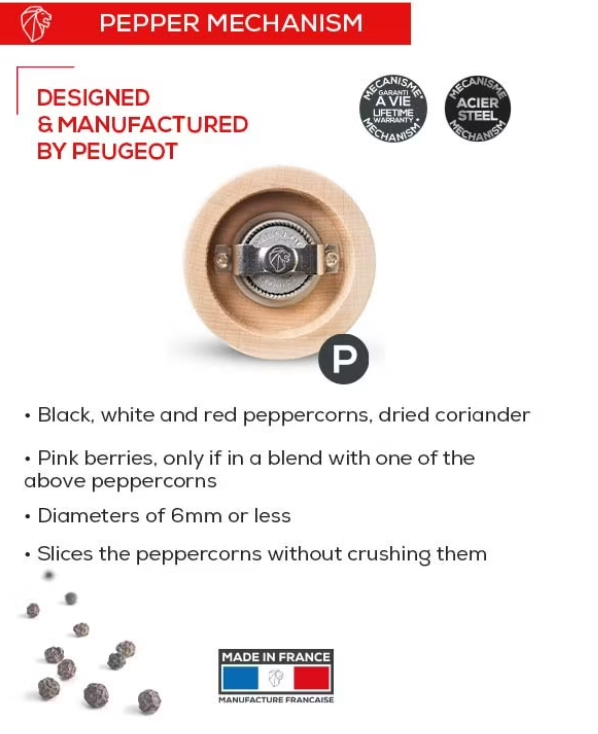 Peugeot Paris Antique 23cm Salt & Pepper Mill Set by Kitchen Niche