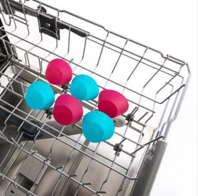 Trudeau Standard Baking Cups – Fuchsia / Tropical – 12-Pack Trudeau by Kitchen Niche