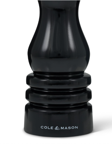 Cole & Mason The London Collection Pepper Mill – Black Gloss – 7" / 18 cm by Kitchen Niche