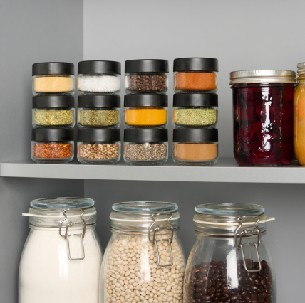 Trudeau Stacking Spice Jars – Set of 12 – Small Trudeau by Kitchen Niche