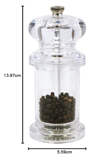Cole & Mason 505 Classic Precision Pepper Mill – 5.5" / 14 cm by Kitchen Niche