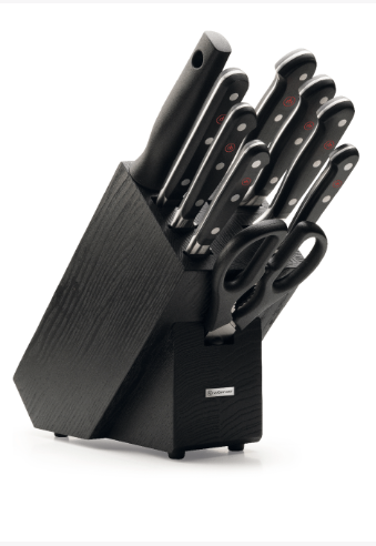 Wüsthof Classic Knife Block Set Black Block – 10-pcs. Wusthof by Kitchen Niche