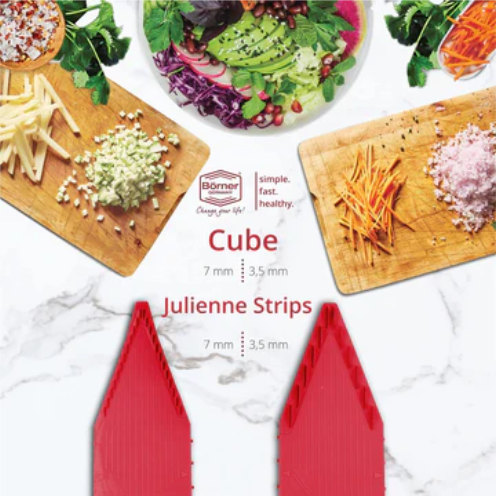 Swissmar Borner V-Power V-Slicer Mandoline Slicer – Red by Kitchen Niche