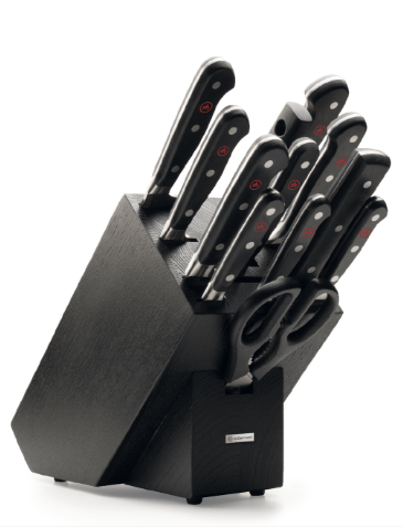 Wusthof Classic 13-Piece Knife Block Set Black Wusthof by Kitchen Niche