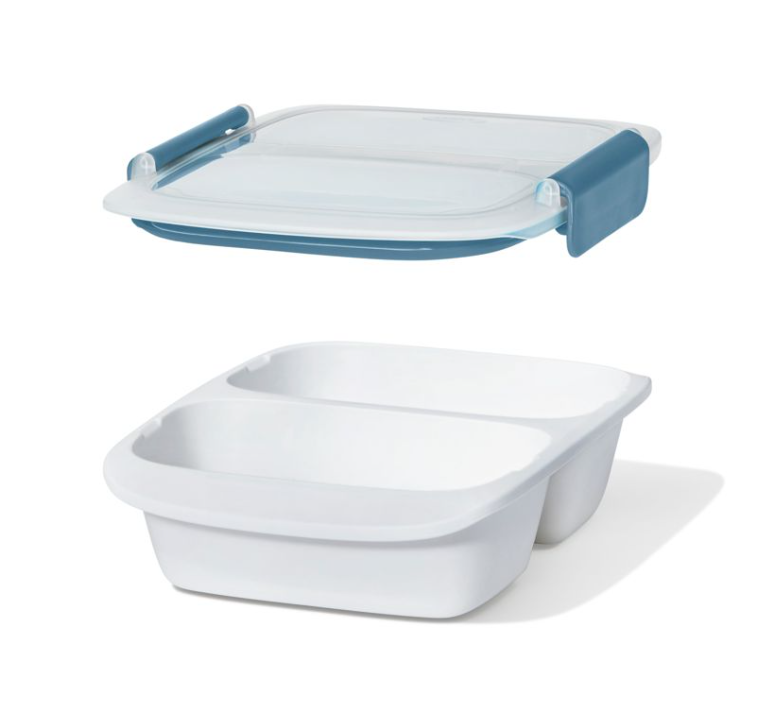 OXO Prep and Go Divided Container 2-Cup Blue