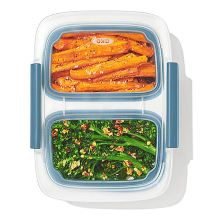 OXO Prep and Go Divided Container 2-Cup Blue