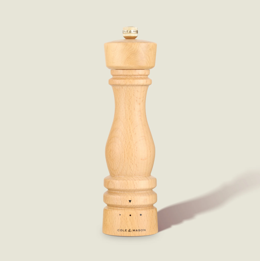 Cole & Mason London Grind Select Salt Mill – Natural Beech – 8.5" / 22 cm