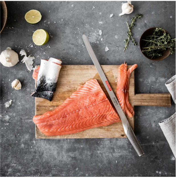 Global Flexible Ham Slicer/Salmon Knife 31cm / 12.25" Global by Kitchen Niche