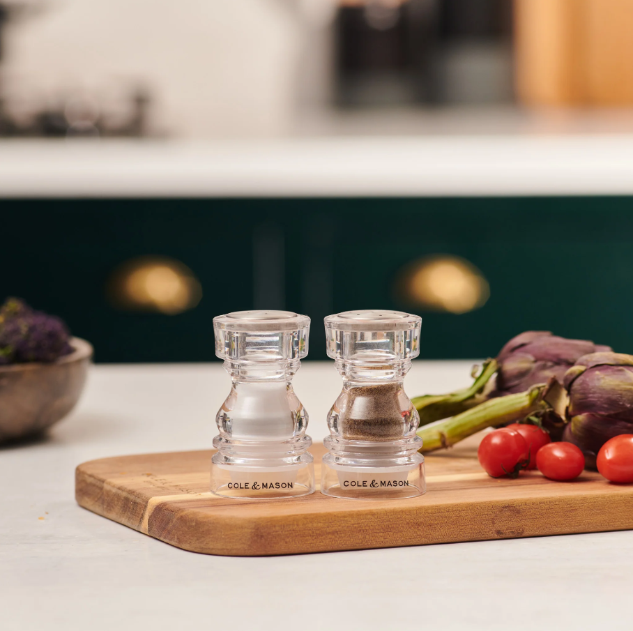 Cole & Mason London Mini Pepper & Salt Shaker Gift Set – Acrylic – 3" / 9 cm