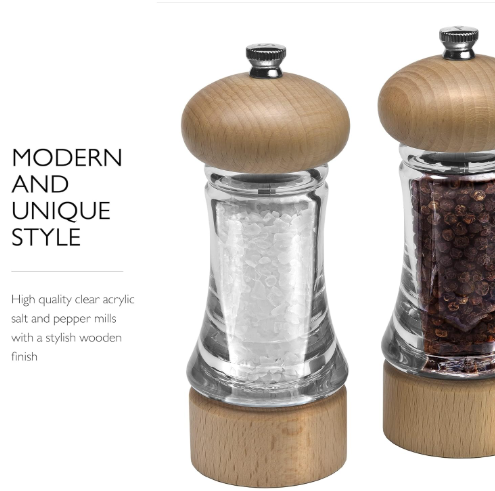 Cole & Mason Basics Wood Gift Set, 16.5 cm / 6.5" by Kitchen Niche