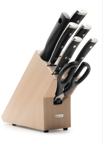 Wüsthof Classic Ikon Knife Block Set Natural Beech Block – 8-pcs. Wusthof by Kitchen Niche