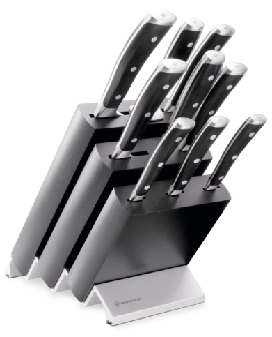 Wüsthof Classic Ikon Knife Block Set Black Block – 10-pcs. Wusthof by Kitchen Niche