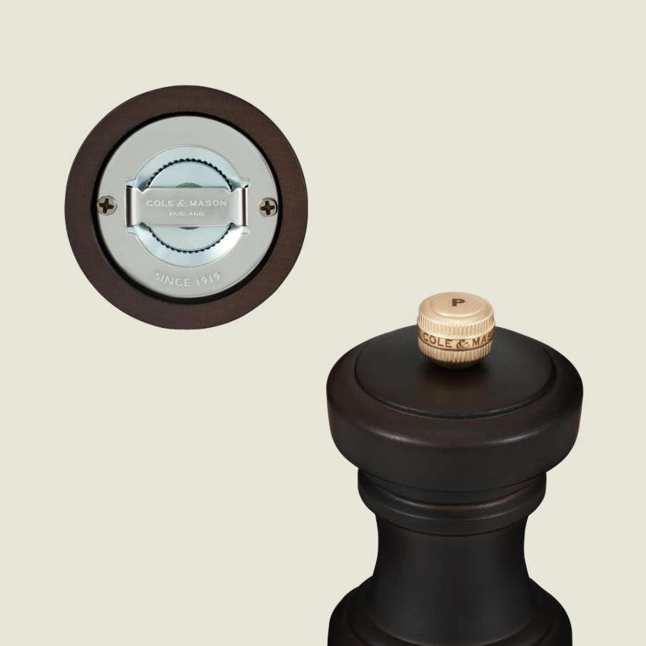Cole & Mason The Hoxton Salt & Pepper Mill Gift Set – Chocolate Wood – 4.2" / 10.5 cm by Kitchen Niche