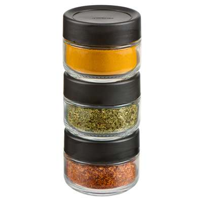 Trudeau Stacking Spice Jars – Set of 12 – Small Trudeau by Kitchen Niche