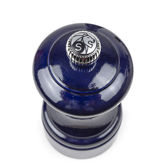 Peugeot Bistrorama Manual Salt Mill – Blue Lacquer Beechwood – 10 cm