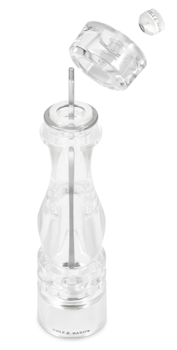 Cole & Mason The London Collection Salt Mill – Acrylic – 8" / 22 cm by Kitchen Niche
