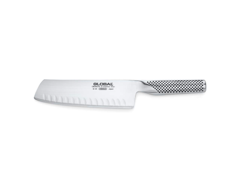 Global Vegetable Knife Fluted 18cm / 7" Global by Kitchen Niche