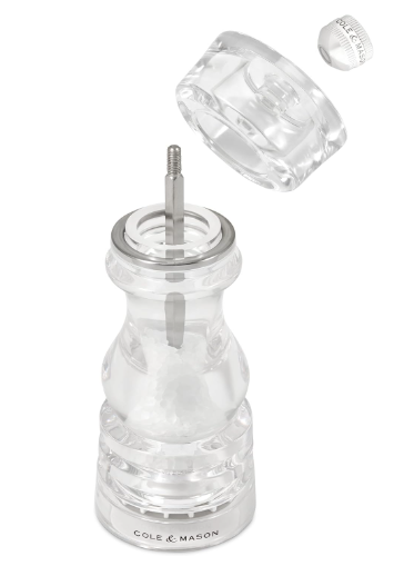 Cole & Mason The London Collection Salt Mill – Acrylic – 7" / 18 cm by Kitchen Niche