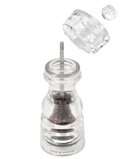 Cole & Mason The London Collection Pepper Mill – Acrylic – 7" / 18 cm by Kitchen Niche