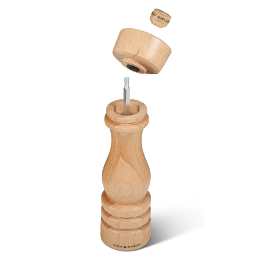 Cole & Mason The London Collection Pepper Mill – Natural Beech – 8.5" / 22 cm by Kitchen Niche