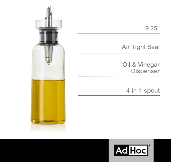 AdHoc Aromapour Oil and Vinegar Dispenser – 300 ml