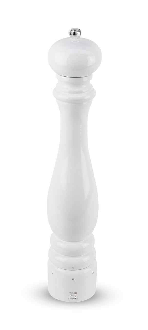 Peugeot Paris u'Select White Lacquer 40cm Pepper Mill by Kitchen Niche