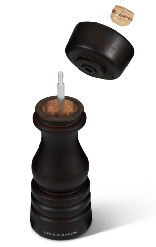Cole & Mason The London Collection Pepper Mill – Chocolate Wood – 7" / 18 cm by Kitchen Niche
