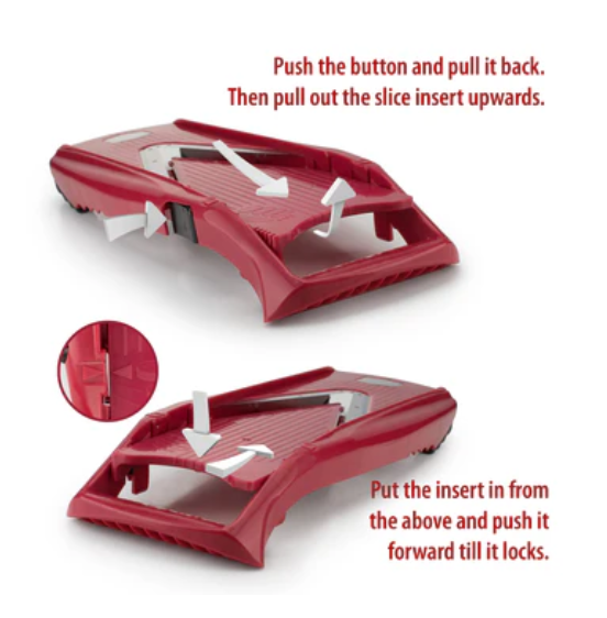 Swissmar Borner V-Power V-Slicer Mandoline Slicer – Red by Kitchen Niche